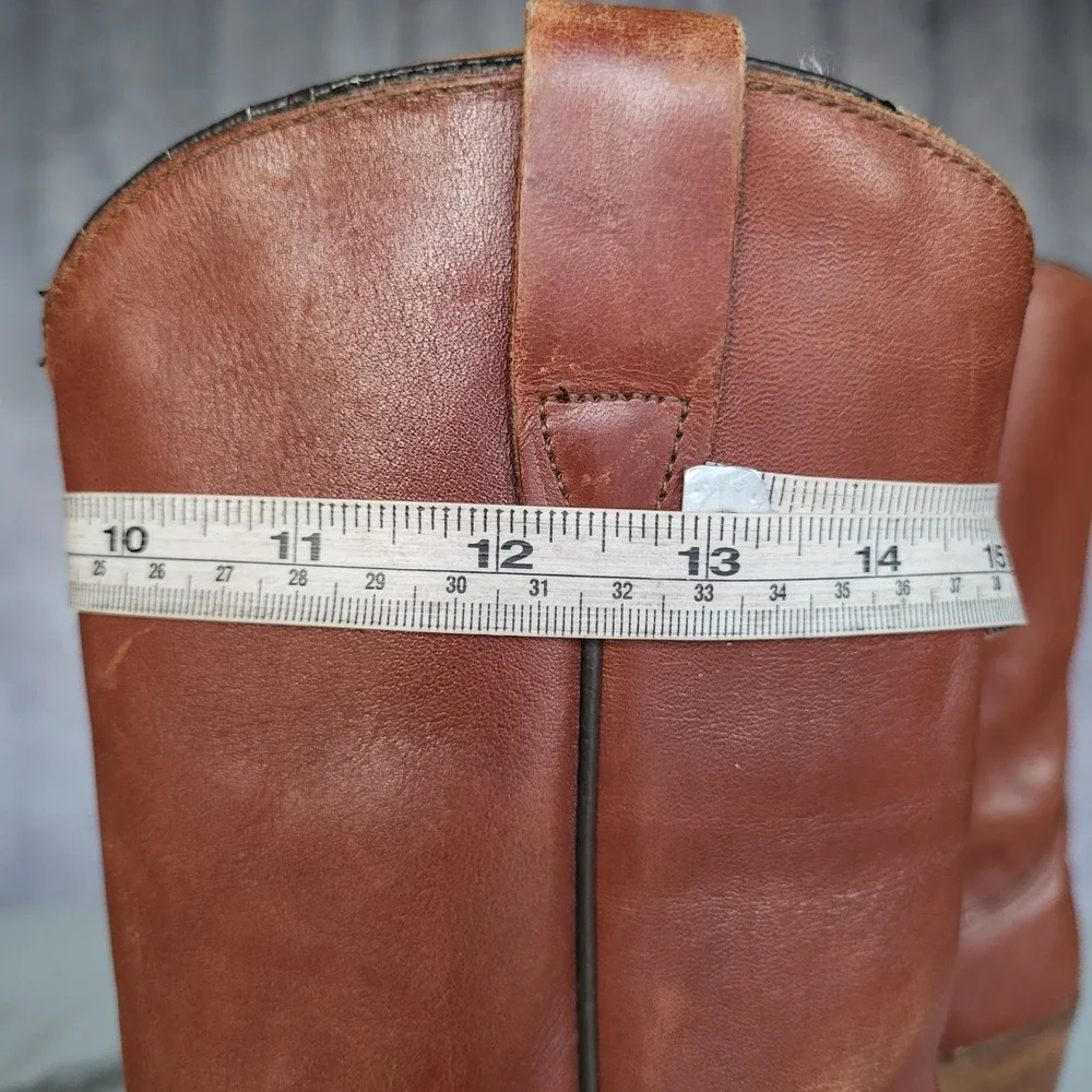 Size 6 M Vintage Wolverine Block Heel Western Boots Women's Tall
